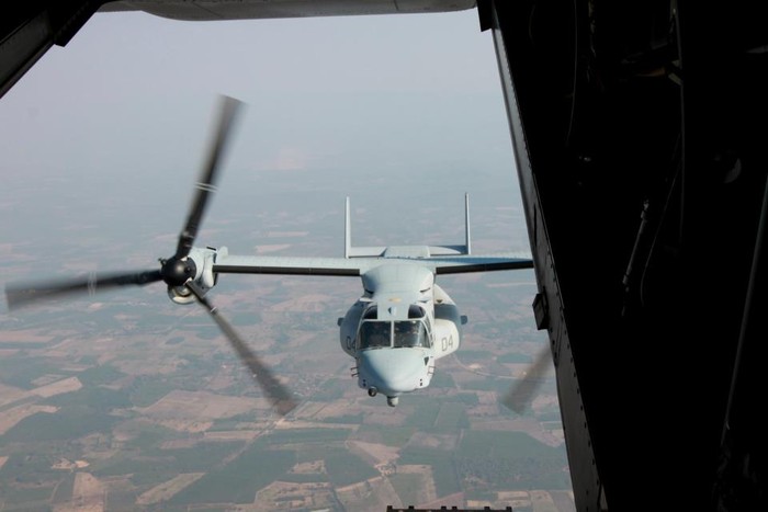 Trực thăng MV-22B Osprey tham gia tập trận Hổ Mang Vàng